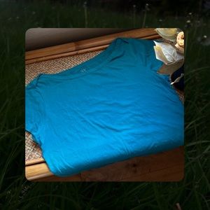 ✪✪✪ Teal Boat Neck Short Sleeve